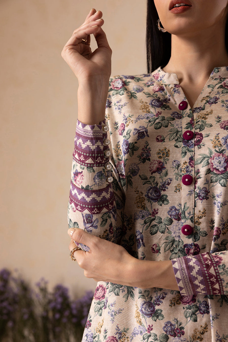 Zellbury Winter Vol-04 Printed Khaddar Unstitched 2Pc Suit WUW25X20122