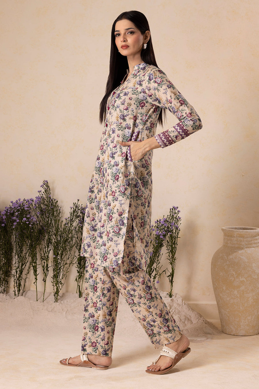 Zellbury Winter Vol-04 Printed Khaddar Unstitched 2Pc Suit WUW25X20122