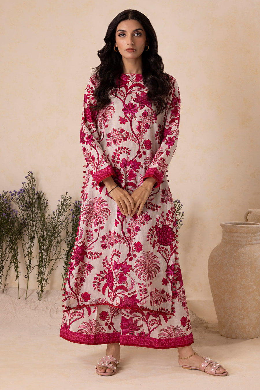 Zellbury Winter Vol-04 Printed Khaddar Unstitched 2Pc Suit WUW25X20124