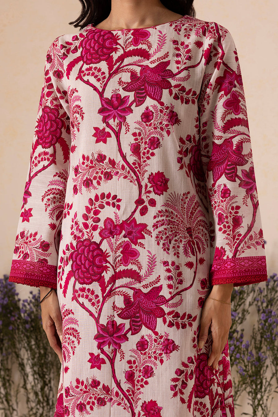 Zellbury Winter Vol-04 Printed Khaddar Unstitched 2Pc Suit WUW25X20124