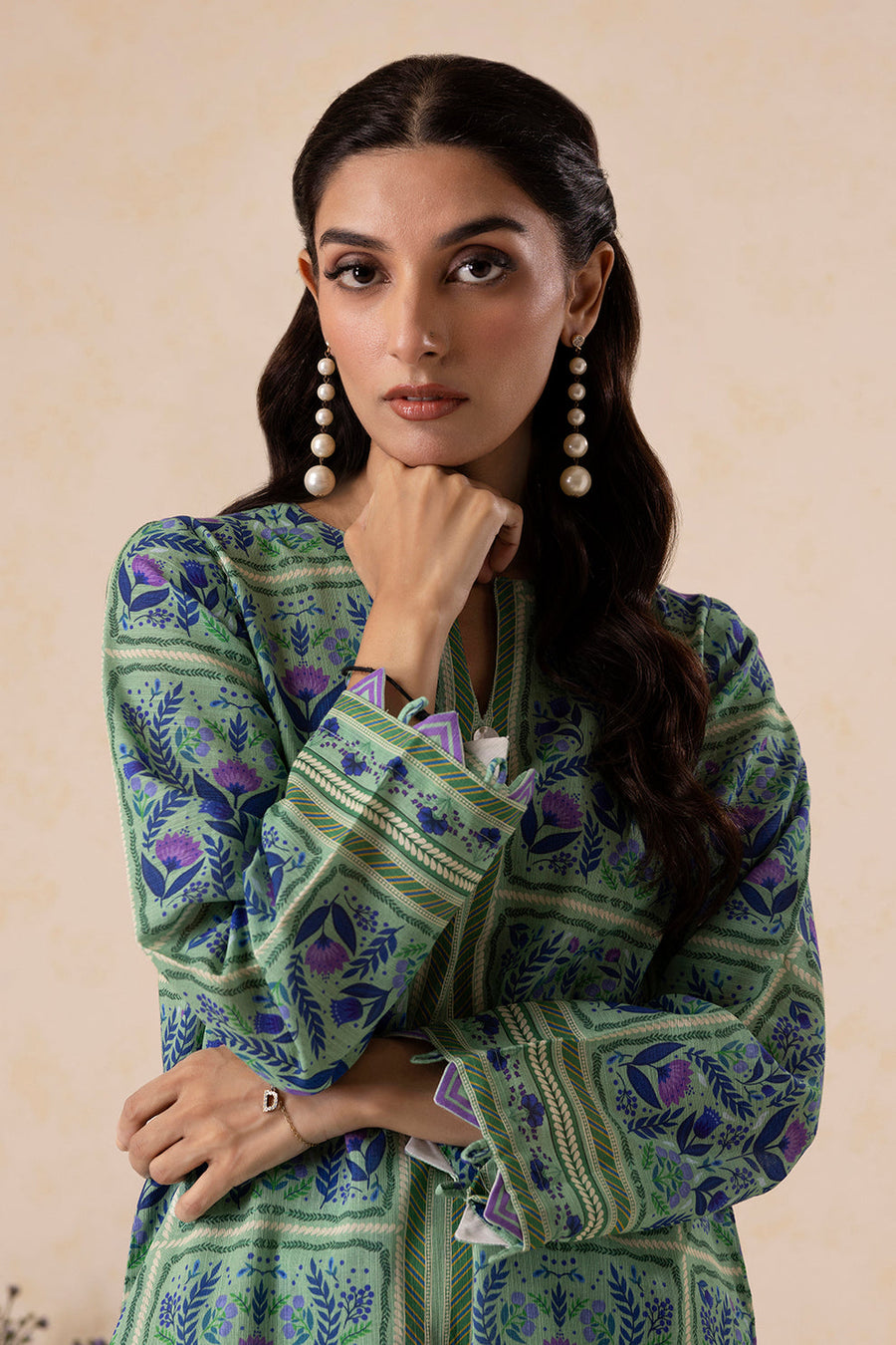 Zellbury Winter Vol-04 Printed Khaddar Unstitched 2Pc Suit WUW25X20127