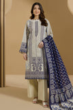 Zellbury Winter Vol-03 Unstitched Printed Linen 3Pc Suit WUW25X30097