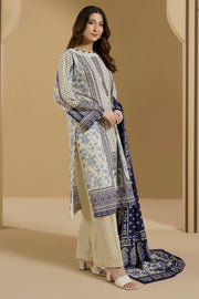 Zellbury Winter Vol-03 Unstitched Printed Linen 3Pc Suit WUW25X30097