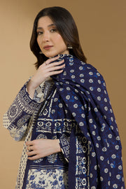 Zellbury Winter Vol-03 Unstitched Printed Linen 3Pc Suit WUW25X30097