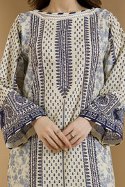 Zellbury Winter Vol-03 Unstitched Printed Linen 3Pc Suit WUW25X30097