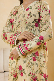 Zellbury Winter Vol-03 Unstitched Printed Linen 3Pc Suit WUW25X30098