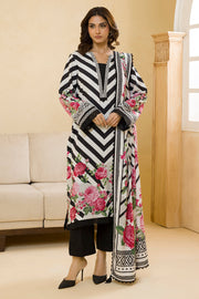 Zellbury Winter Vol-03 Unstitched Printed Linen 3Pc Suit WUW25X30099