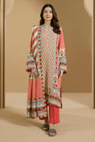 Zellbury Winter Vol-03 Unstitched Printed Linen 3Pc Suit WUW25X30100