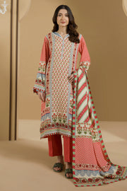 Zellbury Winter Vol-03 Unstitched Printed Linen 3Pc Suit WUW25X30100