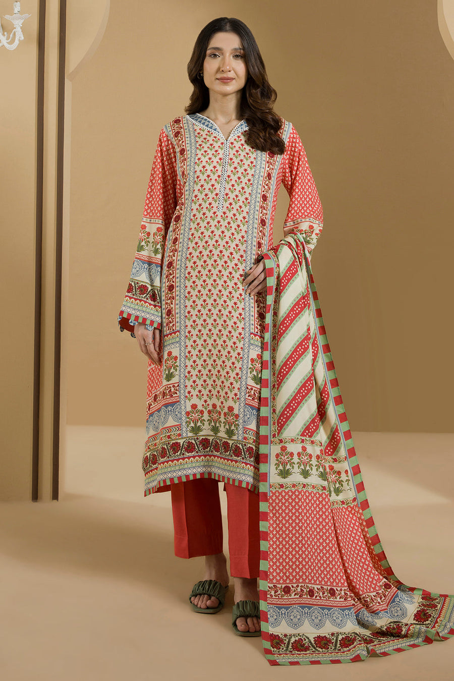 Zellbury Winter Vol-03 Unstitched Printed Linen 3Pc Suit WUW25X30100