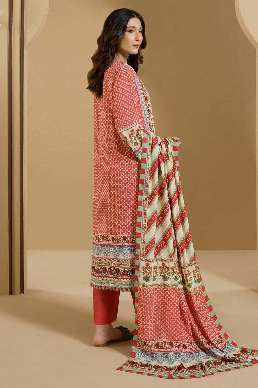 Zellbury Winter Vol-03 Unstitched Printed Linen 3Pc Suit WUW25X30100