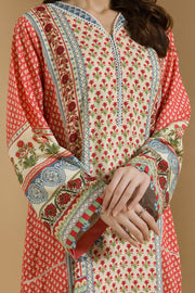 Zellbury Winter Vol-03 Unstitched Printed Linen 3Pc Suit WUW25X30100
