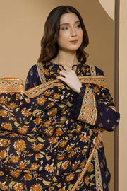 Zellbury Winter Vol-03 Unstitched Printed Linen 3Pc Suit WUW25X30101