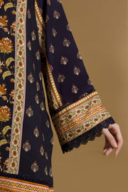 Zellbury Winter Vol-03 Unstitched Printed Linen 3Pc Suit WUW25X30101