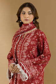 Zellbury Winter Vol-05 Unstitched Printed Linen 3Pc Suit WUW25X30102