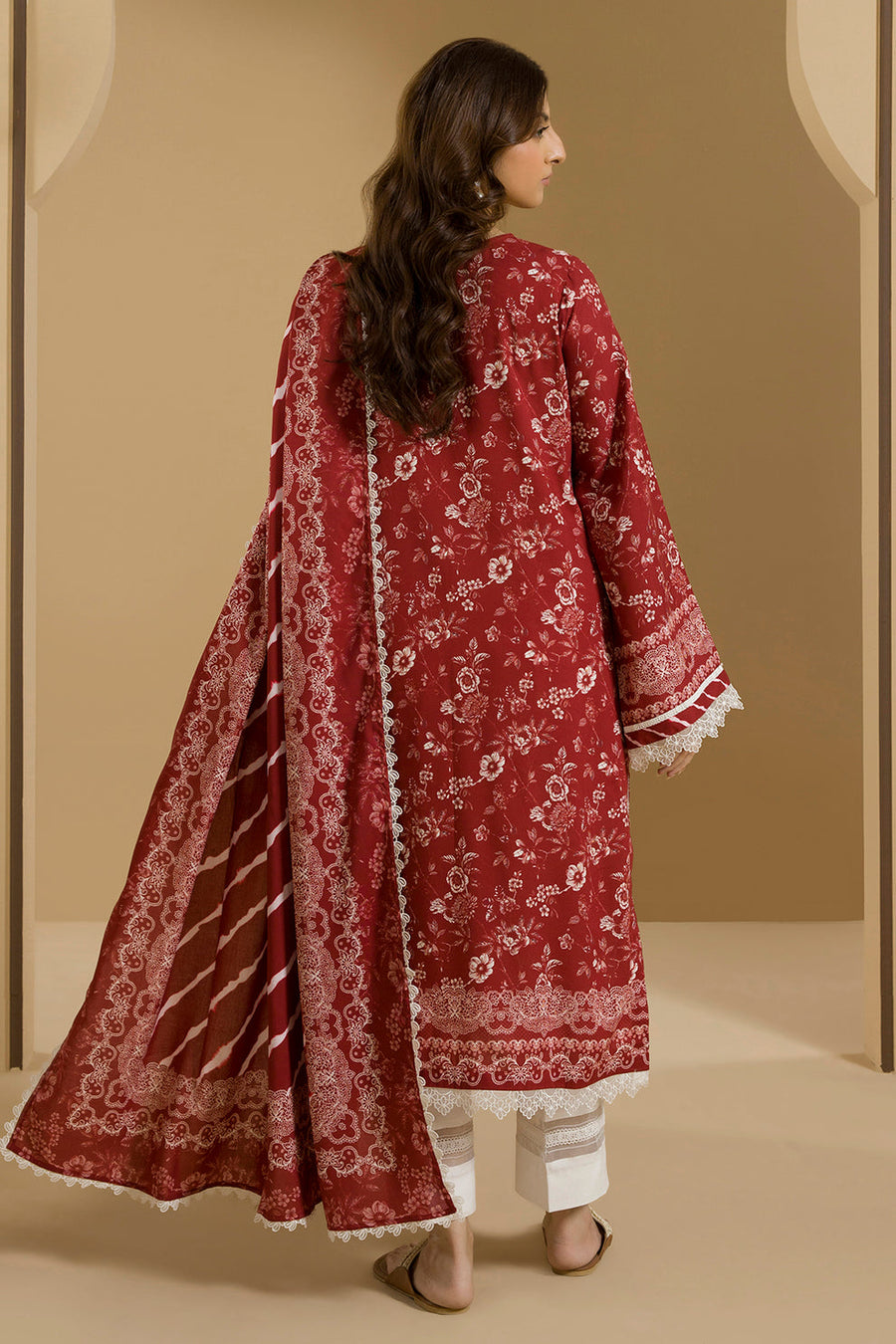 Zellbury Winter Vol-05 Unstitched Printed Linen 3Pc Suit WUW25X30102
