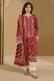 Zellbury Winter Vol-05 Unstitched Printed Linen 3Pc Suit WUW25X30102