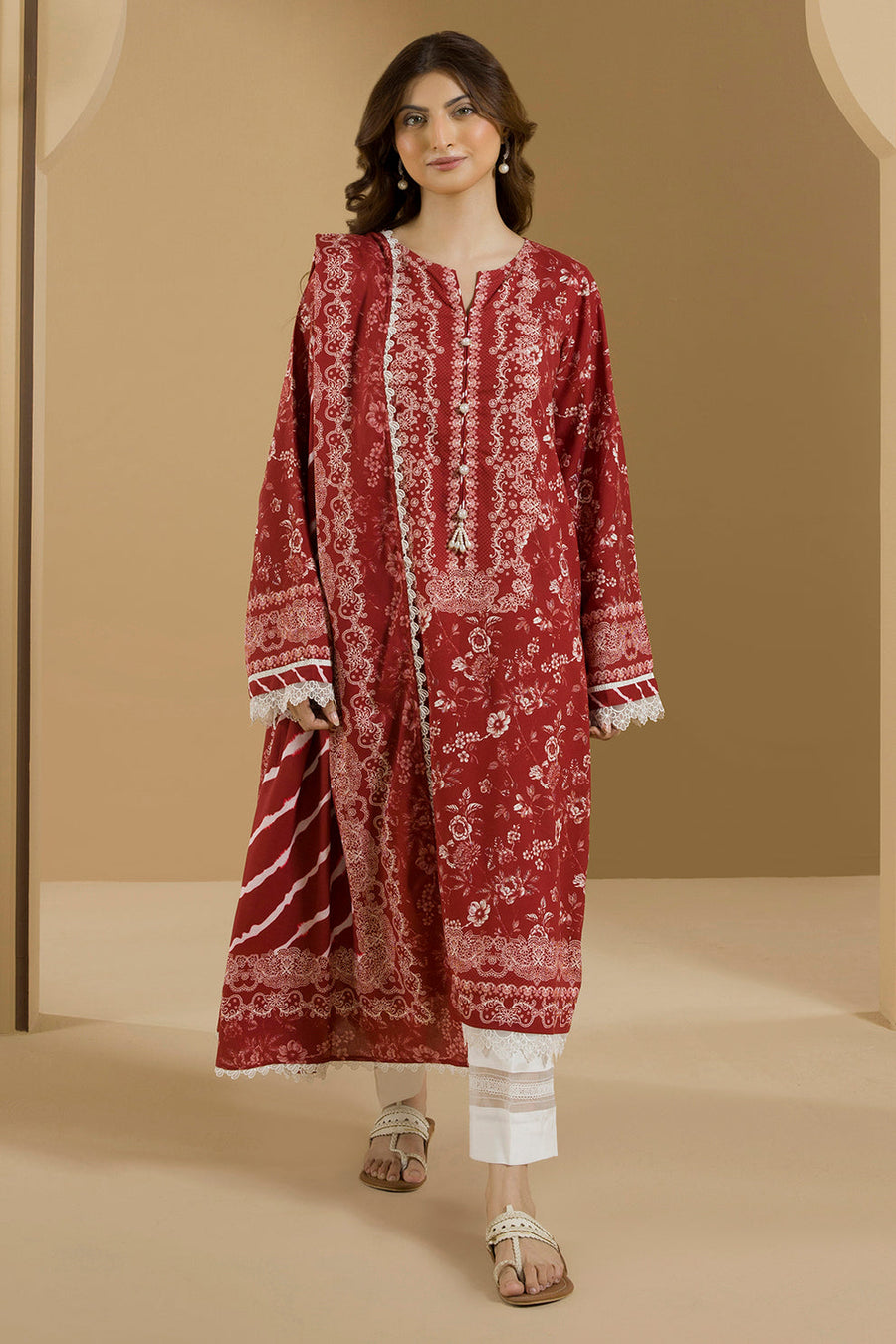 Zellbury Winter Vol-05 Unstitched Printed Linen 3Pc Suit WUW25X30102