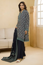 Zellbury Winter Vol-03 Unstitched Printed Linen 3Pc Suit WUW25X30104