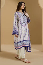 Zellbury Winter Vol-03 Unstitched Printed Linen 3Pc Suit WUW25X30105