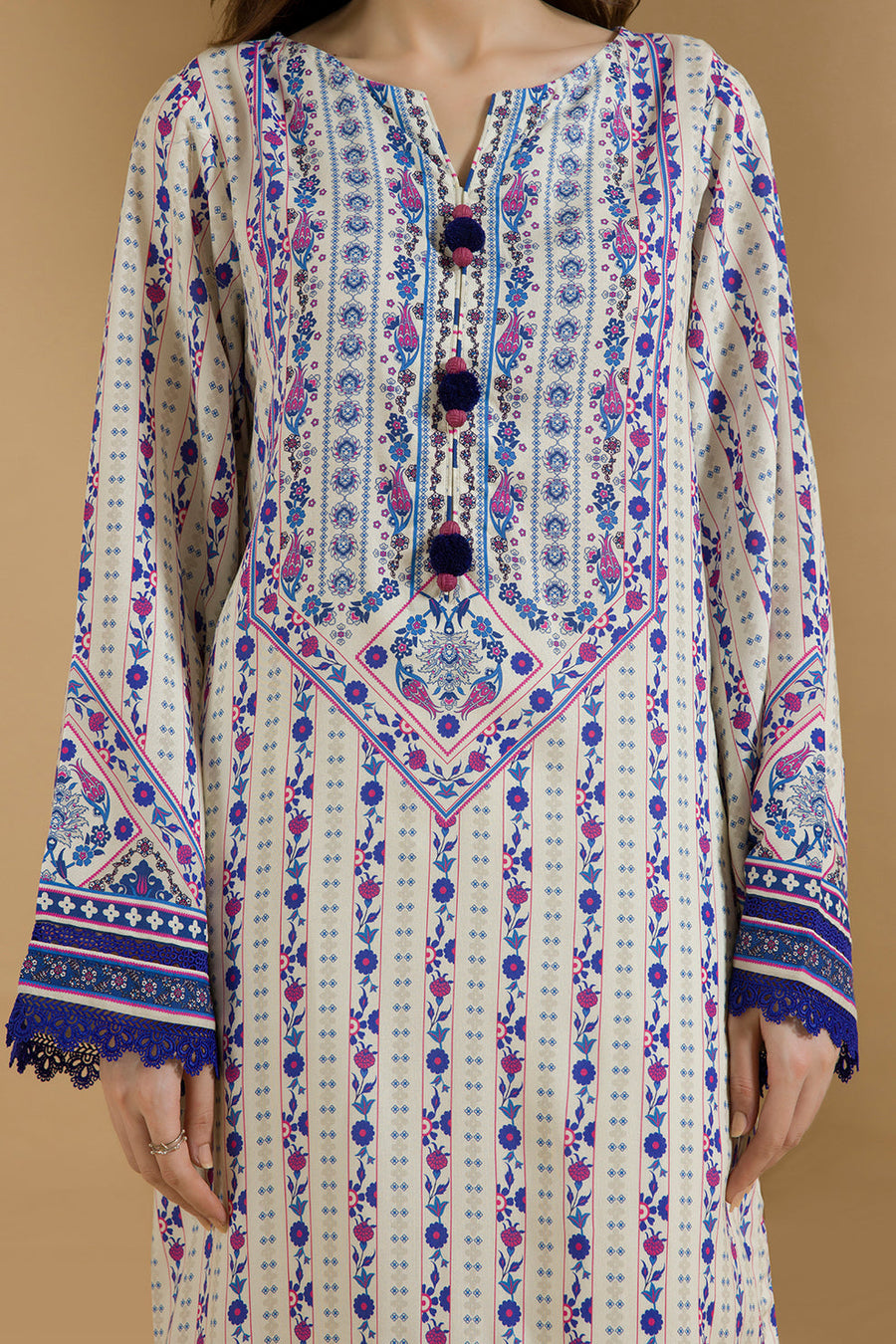 Zellbury Winter Vol-03 Unstitched Printed Linen 3Pc Suit WUW25X30105