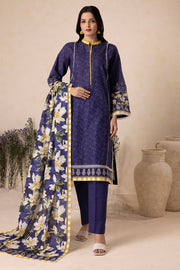 Zellbury Winter Vol-05 Unstitched Printed Khaddar 3Pc Suit WUW25X30134