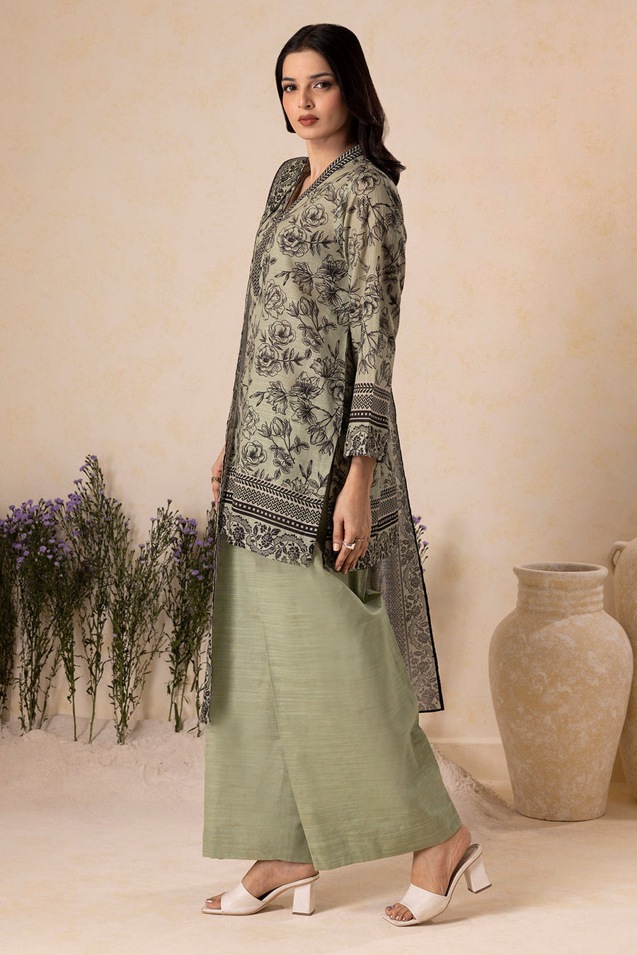 Zellbury Winter Vol-05 Unstitched Printed Khaddar 3Pc Suit WUW25X30135