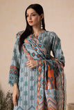 Zellbury Winter Vol-05 Unstitched Printed Khaddar 3Pc Suit WUW25X30136