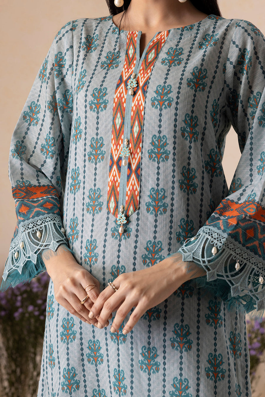 Zellbury Winter Vol-05 Unstitched Printed Khaddar 3Pc Suit WUW25X30136