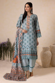 Zellbury Winter Vol-05 Unstitched Printed Khaddar 3Pc Suit WUW25X30136