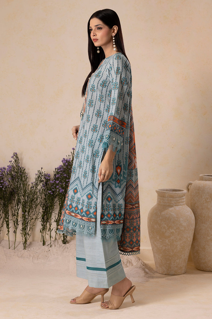 Zellbury Winter Vol-05 Unstitched Printed Khaddar 3Pc Suit WUW25X30136