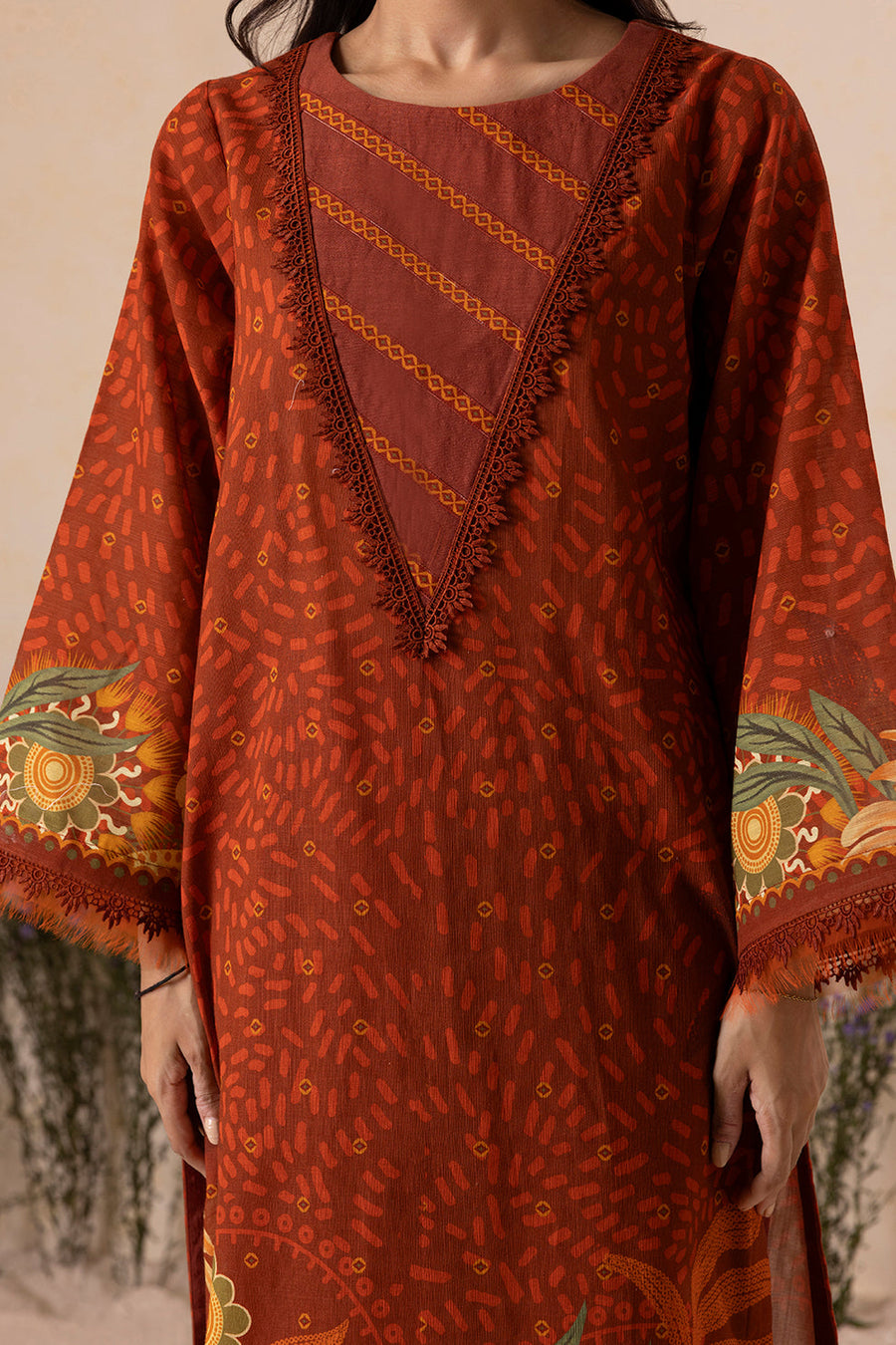Zellbury Winter Vol-05 Unstitched Printed Khaddar 3Pc Suit WUW25X30139