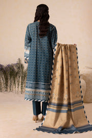Zellbury Winter Vol-05 Unstitched Printed Khaddar 3Pc Suit WUW25X30140