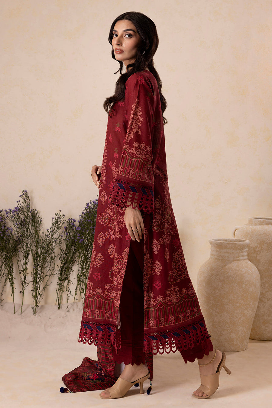 Zellbury Winter Vol-05 Unstitched Printed Khaddar 3Pc Suit WUW25X30142