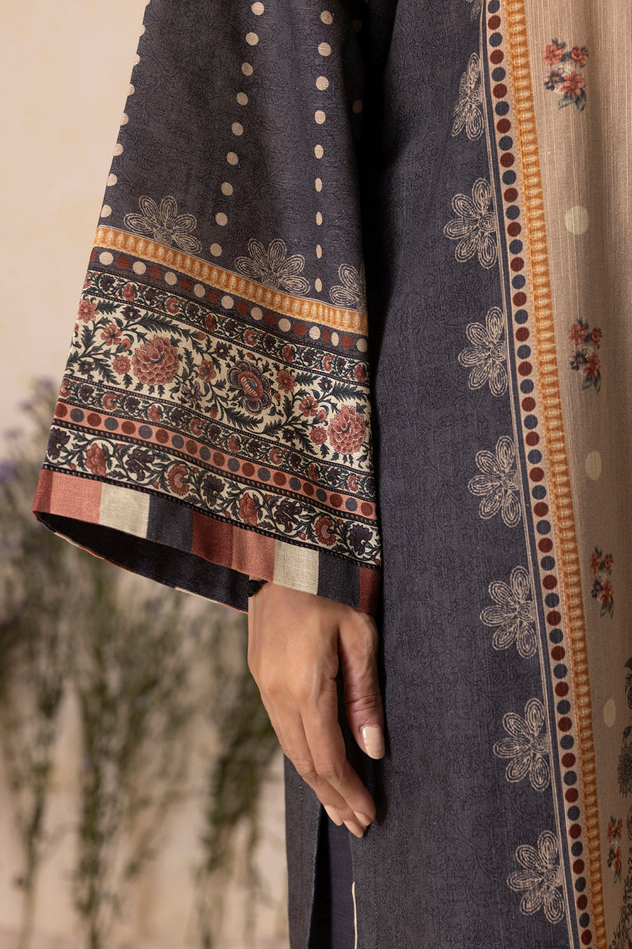 Zellbury Winter Vol-05 Unstitched Printed Karandi 3Pc Suit WUW25X30146