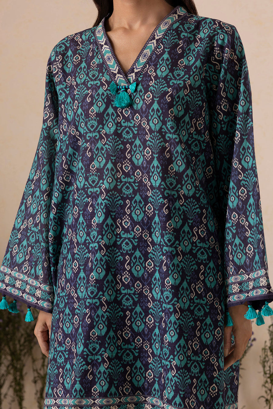 Zellbury Winter Vol-05 Unstitched Printed Karandi 3Pc Suit WUW25X30147