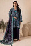 Zellbury Winter Vol-05 Unstitched Printed Karandi 3Pc Suit WUW25X30147