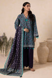 Zellbury Winter Vol-05 Unstitched Printed Karandi 3Pc Suit WUW25X30147
