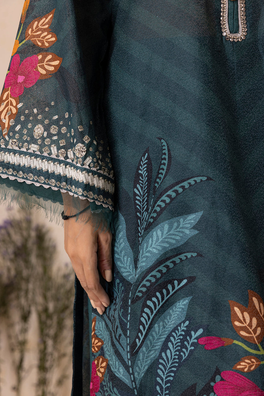 Zellbury Winter Vol-05 Unstitched Printed Khaddar 3Pc Suit WUW25X30148