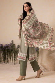 Zellbury Winter Vol-05 Unstitched Printed Karandi 3Pc Suit WUW25X30149