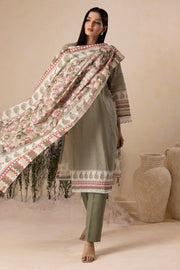 Zellbury Winter Vol-05 Unstitched Printed Karandi 3Pc Suit WUW25X30149