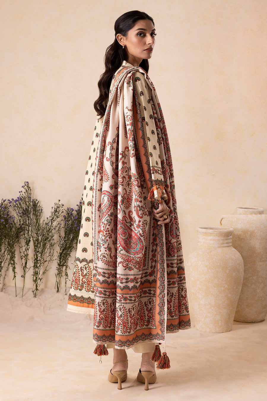 Zellbury Winter Vol-05 Unstitched Printed Khaddar 3Pc Suit WUW25X30155
