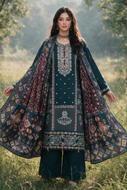 Zellbury Embroidered Khaddar Unstitched 3Pc Suit WUWQ1E30335