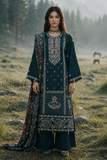 Zellbury Embroidered Khaddar Unstitched 3Pc Suit WUWQ1E30335