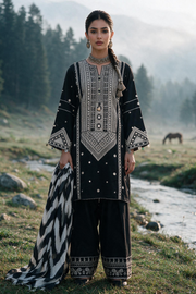 Zellbury Embroidered Khaddar Unstitched 3Pc Suit WUWQ1E30336