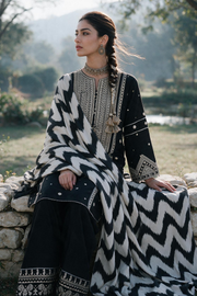 Zellbury Embroidered Khaddar Unstitched 3Pc Suit WUWQ1E30336