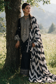 Zellbury Embroidered Khaddar Unstitched 3Pc Suit WUWQ1E30336
