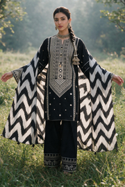 Zellbury Embroidered Khaddar Unstitched 3Pc Suit WUWQ1E30336