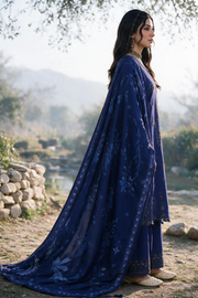 Zellbury Embroidered Khaddar Unstitched 3Pc Suit WUWQ1E30337