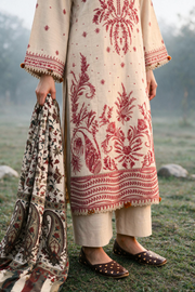 Zellbury Embroidered Khaddar Unstitched 3Pc Suit WUWQ1E30338